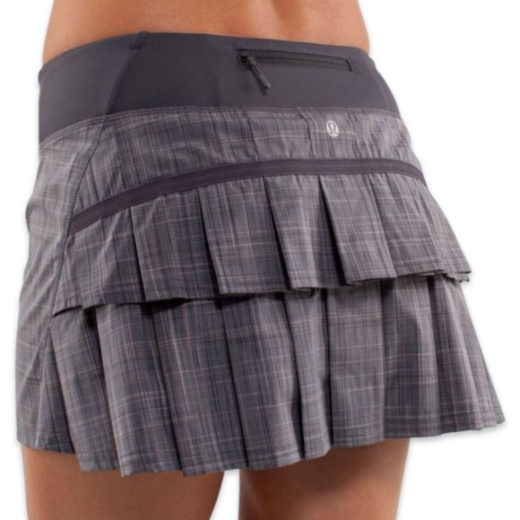 lululemon athletica Dresses & Skirts - Lululemon Pace Setter Skirt Coal Pig Pink Skort